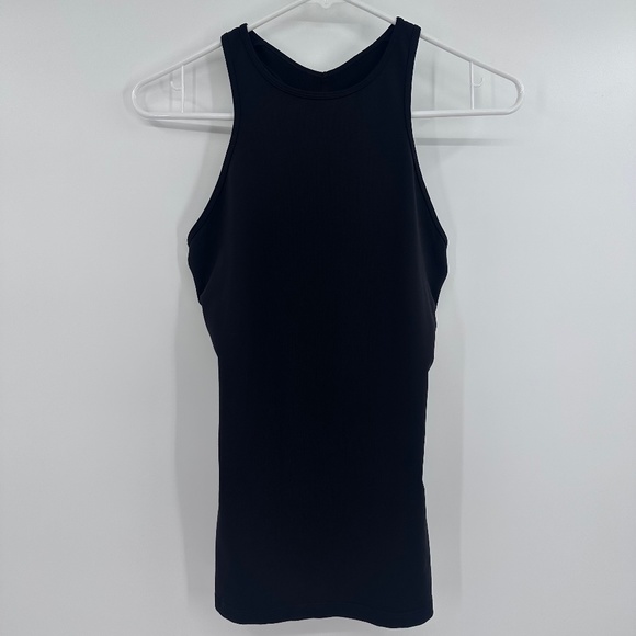 Athleta Tops - Athleta Workout Tank Top Womens S Black Racer Back Open Stretch Activewear